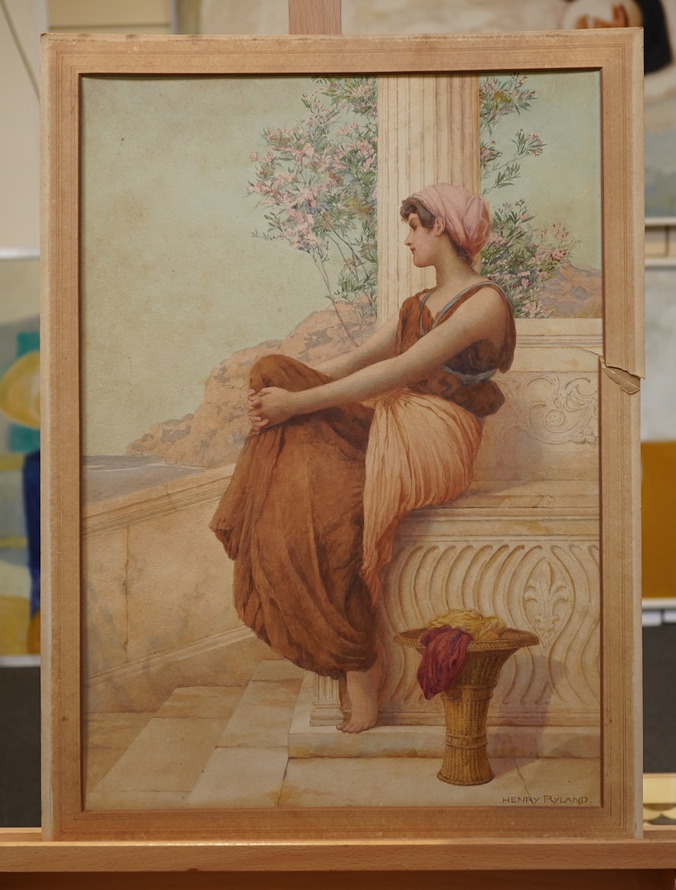 Henry Ryland RI, (1856-1924), 'Reverie'